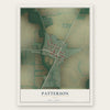 Patterson, Ohio map print, the full design