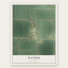 Watson, Missouri map print, the full design