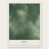 Lena, Mississippi map print, the full design