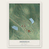 Sherman, Mississippi map print, the full design