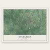 Evergreen, Alabama map print, the full design