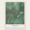 Carlisle, Ohio map print, the full design
