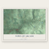 Town of Arcade, New York map print, the full design