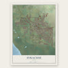 Syracuse, Utah map print, the full design
