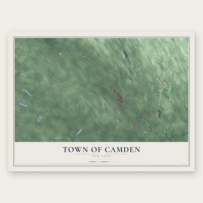 Town of Camden, New York map print, the full design