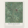 Butte-Silver Bow, Montana map print, the full design