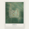 Golva, North Dakota map print, the full design