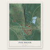 Pine Brook, New Jersey map print, the full design