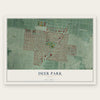 Deer Park, Ohio map print, the full design