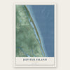 Jupiter Island, Florida map print, the full design