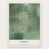 Ohiowa, Nebraska map print, the full design