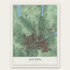 Dayton, Ohio map print, the full design