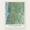Town of Red Hook, New York map print, the full design