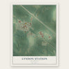 Lyndon Station, Wisconsin map print, the full design