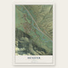 Henefer, Utah map print, the full design