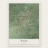 Wales, Utah map print, the full design