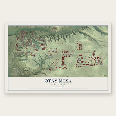 Otay Mesa, California map print, the full design