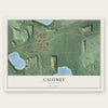 Calumet, Minnesota map print, the full design