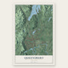 Queensbury, New York map print, the full design