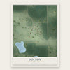 Dolton, South Dakota map print, the full design