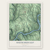 South Buffalo, Pennsylvania map print, the full design