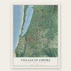 Empire, Michigan map print, the full design