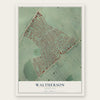 Waltherson, Maryland map print, the full design