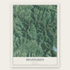 Shandaken, New York map print, the full design
