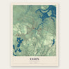 Essex, Massachusetts map print, the full design