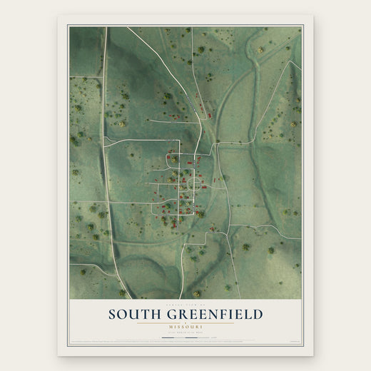 South Greenfield, Missouri map print, the full design