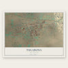 Tularosa, New Mexico map print, the full design