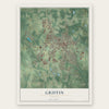 Griffin, Georgia map print, the full design