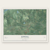 Epping, New Hampshire map print, the full design