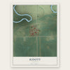 Ridott, Illinois map print, the full design