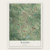 Walton, Kentucky map print, the full design