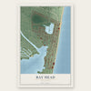 Bay Head, New Jersey map print, the full design