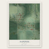 Naponee, Nebraska map print, the full design