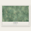 Lisbon, Louisiana map print, the full design
