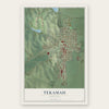 Tekamah, Nebraska map print, the full design