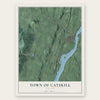 Town of Catskill, New York map print, the full design