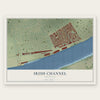 Irish Channel, Louisiana map print, the full design