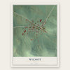 Wilmot, Ohio map print, the full design