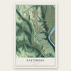 Patterson, Pennsylvania map print, the full design