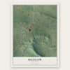 Bigelow, Arkansas map print, the full design