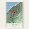 Euclid, Ohio map print, the full design