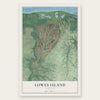 Lowes Island, Virginia map print, the full design