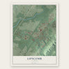 Lipscomb, Alabama map print, the full design