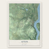 Afton, Minnesota map print, the full design