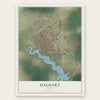 Dalhart, Texas map print, the full design