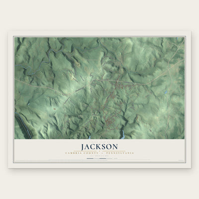Jackson, Cambria County, Pennsylvania map print, the full design